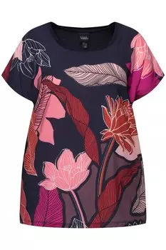 Футболка Ulla Popken Shirt, морской синий