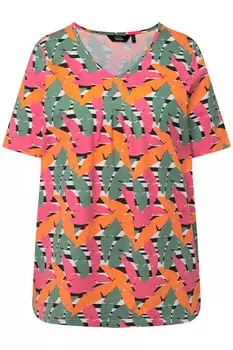 Футболка Ulla Popken Shirt, разноцветный