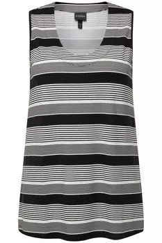 Футболка Ulla Popken Strick Top, черный