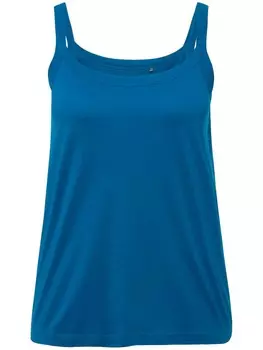 Футболка Ulla Popken Strick Top, цвет classic mittelblau