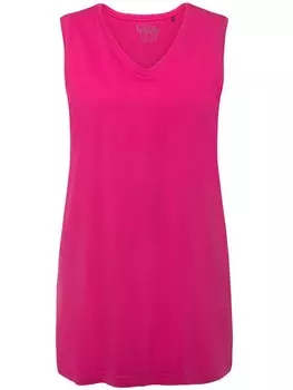Футболка Ulla Popken Strick Top, цвет classic fuchsia pink