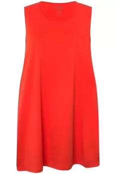 Футболка Ulla Popken Strick Top, цвет dunkelorange