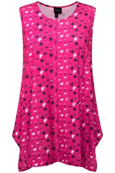 Футболка Ulla Popken Strick Top, цвет fuchsia pink
