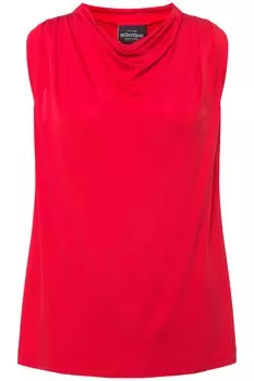 Футболка Ulla Popken Strick Top, цвет mohnrot