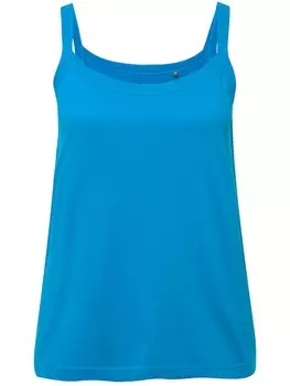 Футболка Ulla Popken Strick Top, цвет saphirblau