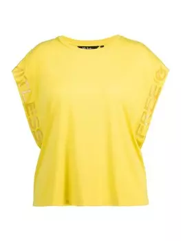Футболка Ulla Popken Strick Top, цвет senfgrn