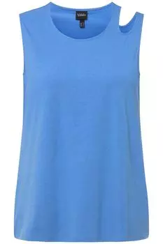Футболка Ulla Popken Strick Top, цвет stahlblau