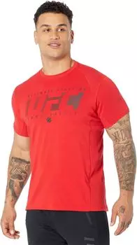 Футболка Ultimate Fighting с короткими рукавами и круглым вырезом UFC, красный