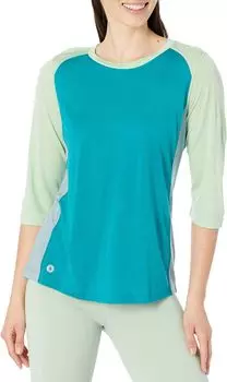 Футболка Ultralite для горного велосипеда с рукавом 3/4 Smartwool, цвет Deep Lake