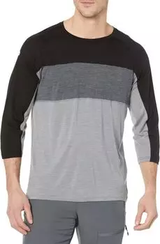 Футболка Ultralite для горного велосипеда с рукавом 3/4 Smartwool, черный