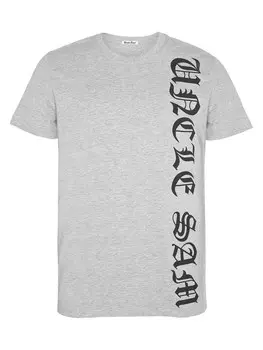 Футболка Uncle Sam, пестрый серый