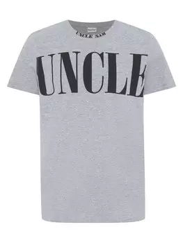 Футболка Uncle Sam, пестрый серый