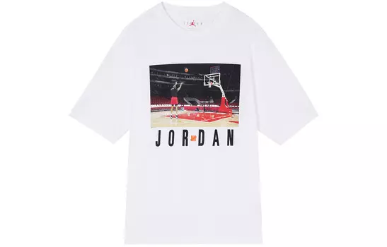 Футболка Undefeated X UNDEFEATED мужская белая Jordan, белый