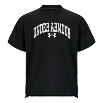 Футболка Under Armour APAC Half Sleeve Wordmark Logo T-shirt 'Black', черный