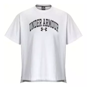 Футболка Under Armour APAC Half Sleeve Wordmark Logo T-shirt 'White', белый