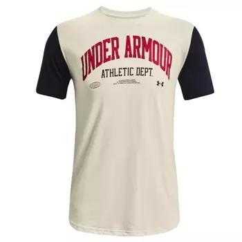 Футболка Under Armour Athletic Department Colorblock, бежевый