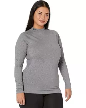 Футболка Under Armour Authentics Mock Neck, цвет Charcoal Light Heather/Black