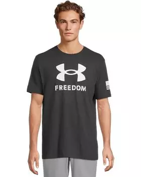 Футболка Under Armour Freedom Logo T-Shirt, черный/белый
