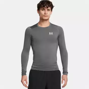 Футболка Under Armour HeatGear Armour Comp long sleeve, серый