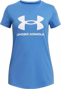 Футболка Under Armour Live Sportstyle Graphic Tee, цвет Water/White