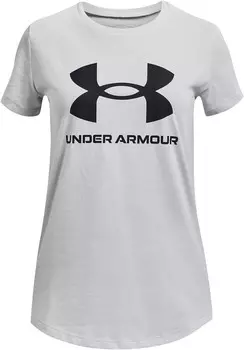 Футболка Under Armour Live Sportstyle Graphic Tee, цвет Halo Gray/Black/Black