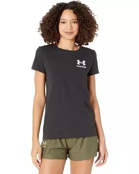 Футболка Under Armour New Freedom Flag, цвет Black/White