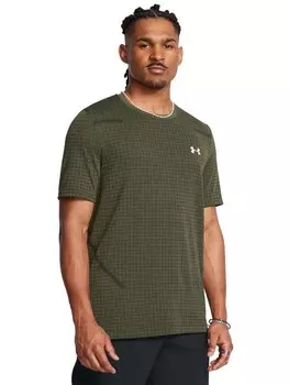 Футболка Under Armour Seamless Grid SS, зеленый