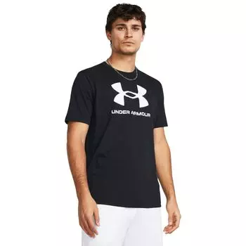 Футболка Under Armour Sportstyle Logo Short, черный/белый