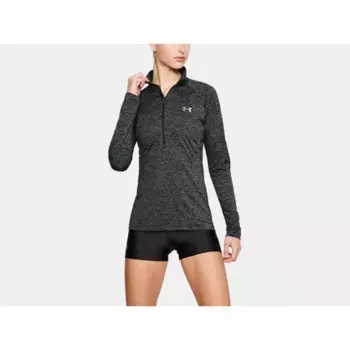 Футболка Under Armour Tech Twist half zip long sleeve, черный