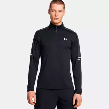 Футболка Under Armour Tech Utility half zip long sleeve, черный