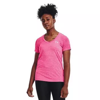 Футболка Under Armour Tech V-Neck Twist, розовый