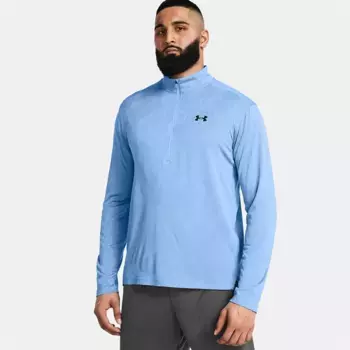Футболка Under Armour Tech Vent Geode half zip long sleeve, синий