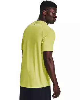 Футболка Under Armour UA Tech Short Sleeve Tee, цвет Lime Yellow/Black