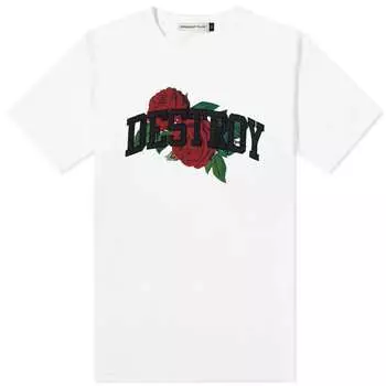 Футболка Undercover Destroy Rose, белый
