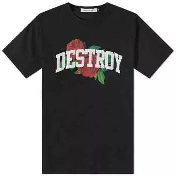 Футболка Undercover Destroy Rose, черный