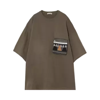 Футболка Undercover Pocket 'Khaki', зеленый
