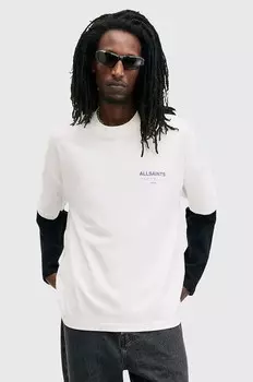 Футболка UNDERGROUND из хлопка AllSaints, белый