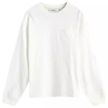 Футболка Uniform Bridge Heavyweight Longsleeve Pocket T-Shirt, цвет Off White