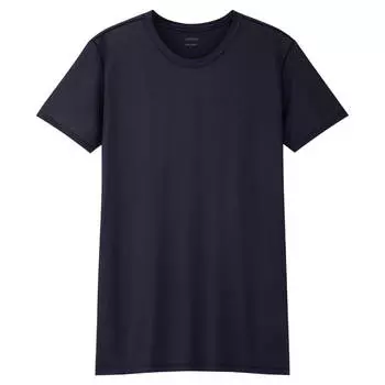Футболка Uniqlo Airism Crew Neck, темно-синий