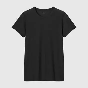 Футболка Uniqlo AIRism Dry-Ex Mesh, черный