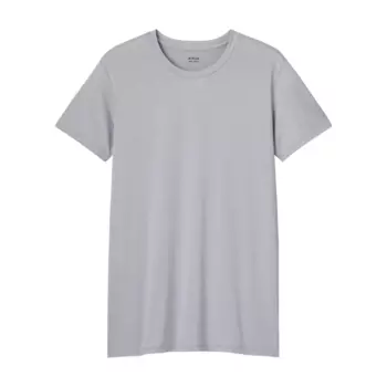 Футболка Uniqlo Airism Heather Crew Neck Short Sleeved, светло-серый