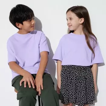 Детская футболка Uniqlo, фиолетовый