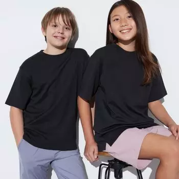 Детская футболка Uniqlo, черный