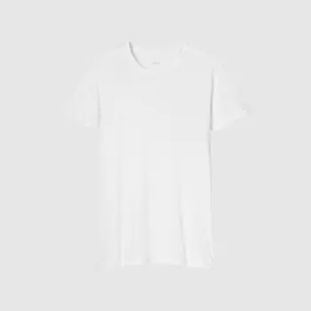 Футболка Uniqlo Airism с круглым вырезом и короткими рукавами, белый