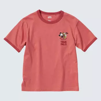 Футболка Uniqlo Disney Beyond Time UT Graphic, красный