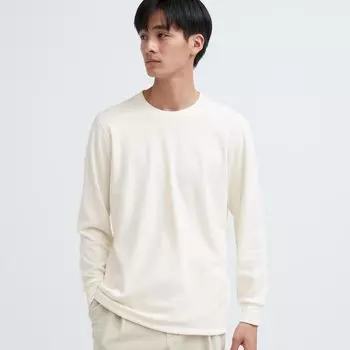 Футболка Uniqlo Heattech Ultra Warm, молочный