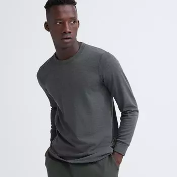 Футболка Uniqlo Heattech Ultra Warm, темно - серый