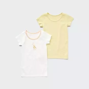 Футболка UNIQLO хлопковая комплект из 2 шт, желтый