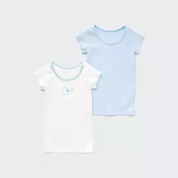 Футболка UNIQLO хлопковая комплект из 2 шт, синий