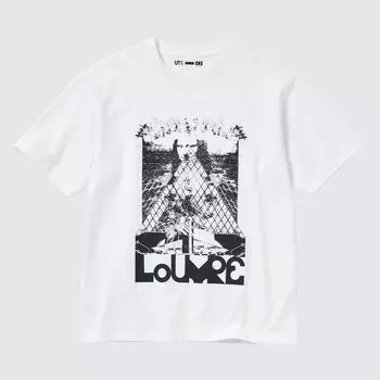 Футболка Uniqlo Louvre Museum By M/M Ut Graphic, белый